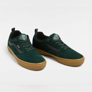 Vans Green and Black Athletic Shoes
